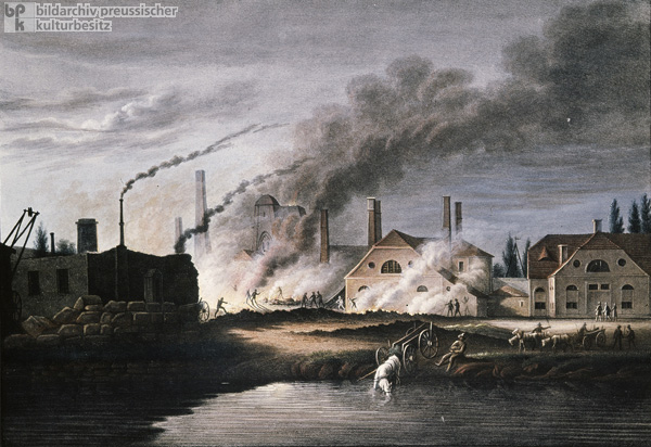 Royal Iron Foundry near Gleiwitz – Rear View (c. 1850)